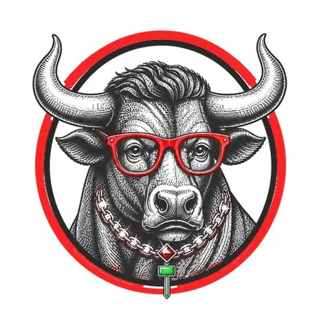 HUMBLE BULLS bull mascot: a bull wearing red glasses